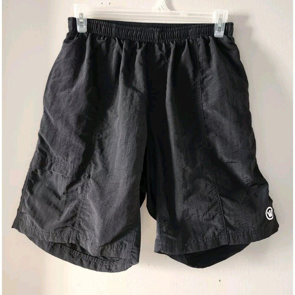 Canari Mens L Large Black Cycling Padded Shorts Biking Running Athletic Wear